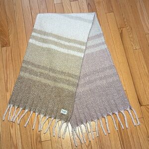 Abercrombie & Fitch Striped Fringe Scarf